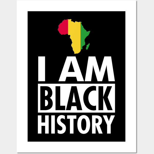 I am black history African heritage Wall Art by Shirtttee